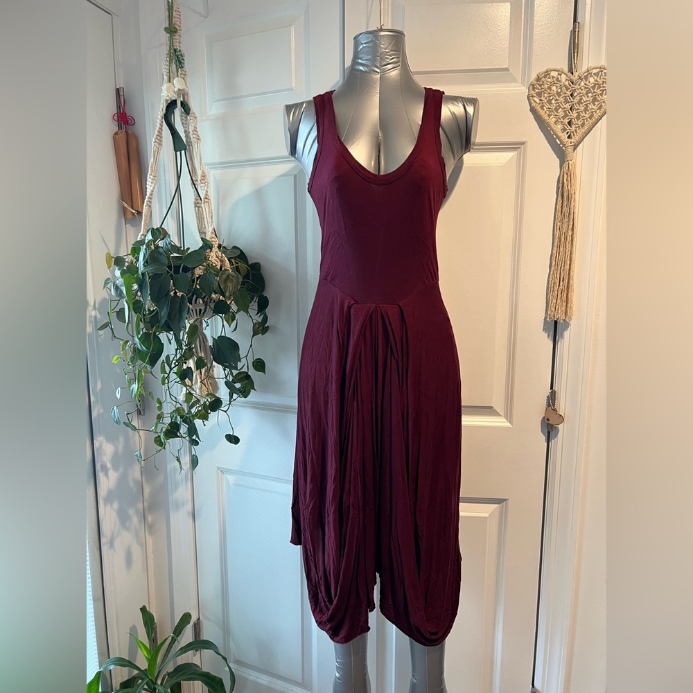 Burgundy Sleeveless Dress